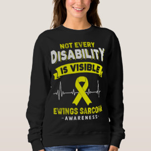 Sweatshirt Ewings Sarcoma Awareness Chaque Handicap N'Est Pas