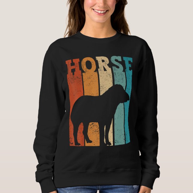 Sweatshirt Ex Mormon Tapir Horse LDS Retro Exmo Horse_2 (Devant)