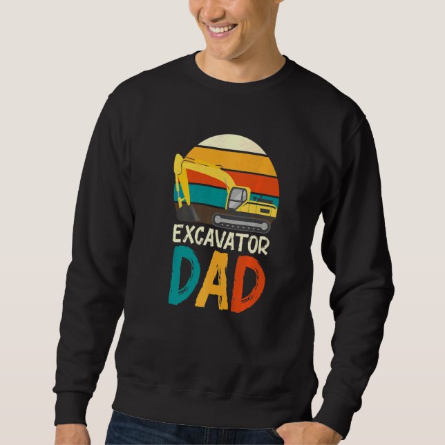 Sweatshirt Excavateur de pilote du travailleur de constructio (Devant)