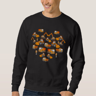 Sweatshirt Excavateur Mélangeur de béton Camions de vidange