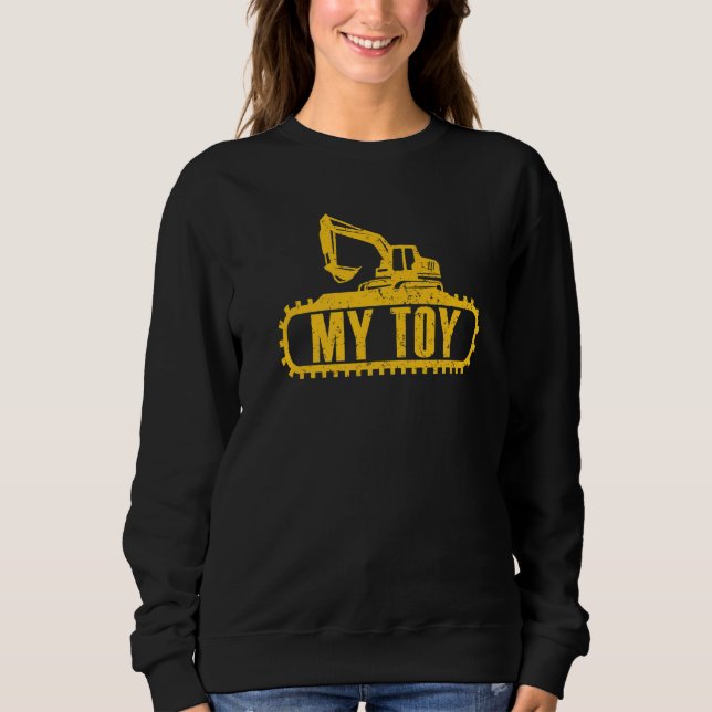 Sweatshirt Excavateur My Toy Construcktion Worker Digger Exca (Devant)