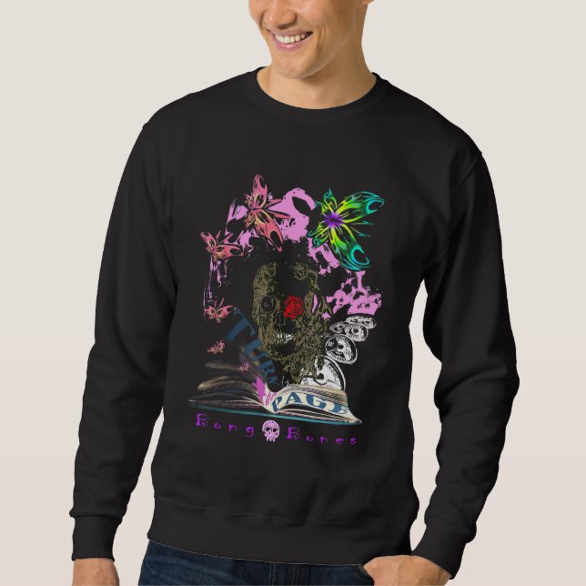 Sweatshirt Excentrique Kooky Bong Bones Script Illustration D (Devant)