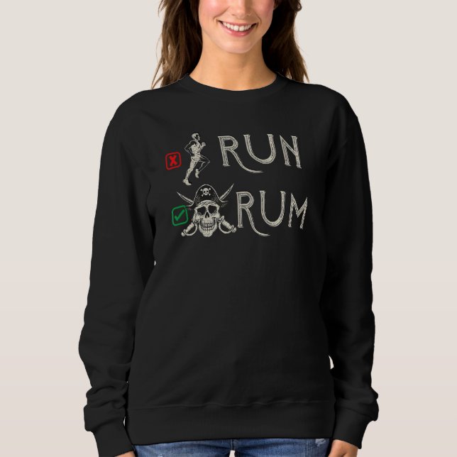 Sweatshirt Exécuter Ou Rum I Rhum (Devant)