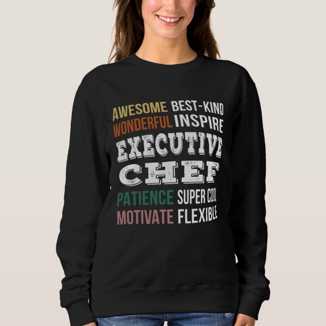 Sweatshirt Executive Chef  Appreciation (Devant)
