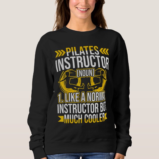 Sweatshirt Exercice Pilates Instructor (Devant)