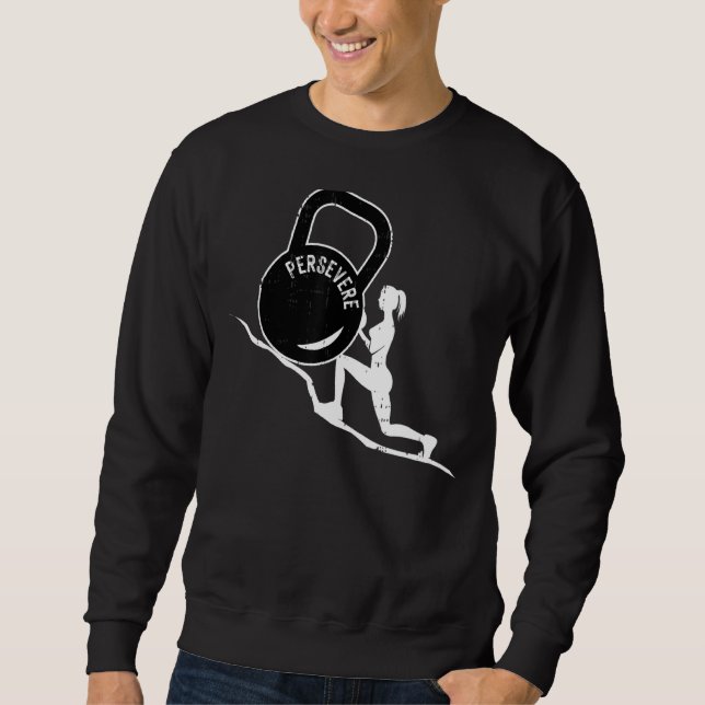 Sweatshirt Exercice pour femmes dire persévérer Cool (Devant)