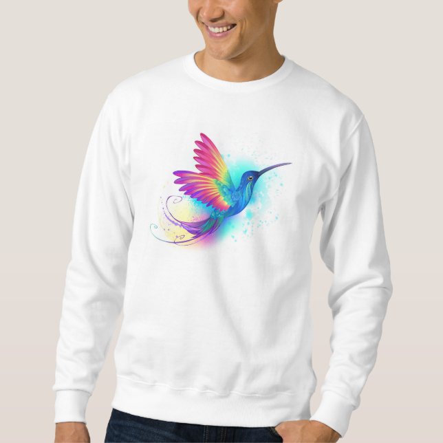 Sweatshirt Exotic Rainbow Hummingbird (Devant)