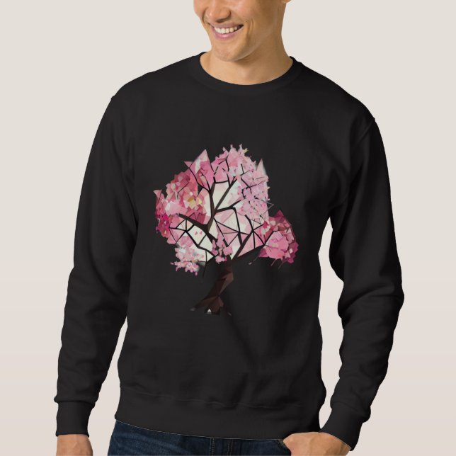 Sweatshirt Experience the Magic of Cherry Blossoms Tree Geome (Devant)