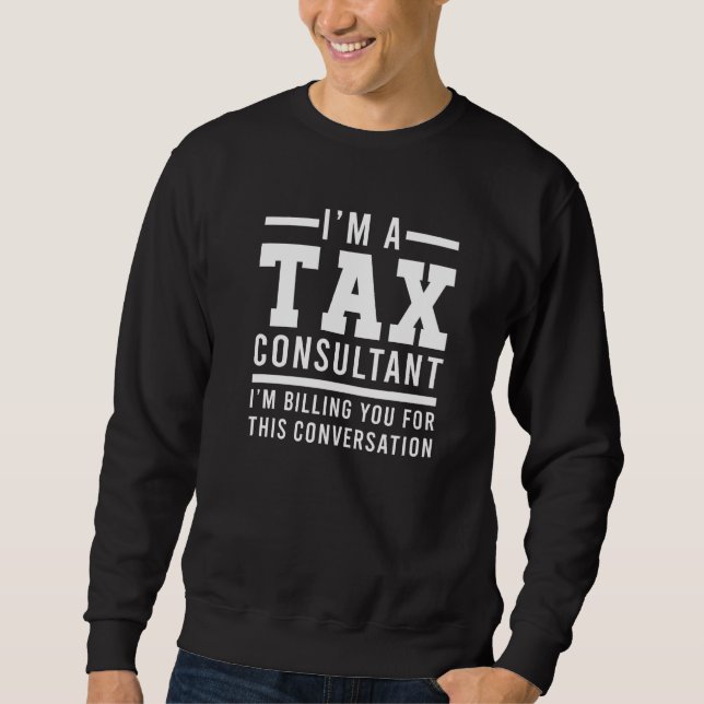 Sweatshirt Expert fiscal Analyste des finances Revenu contrib (Devant)