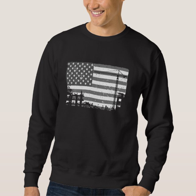 Sweatshirt Exploitant De Grue Drôle Pour Hommes Femmes Tour L (Devant)