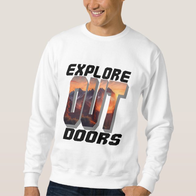 SWEATSHIRT EXPLORER LES PORTES EXTÉRIEURES (Devant)