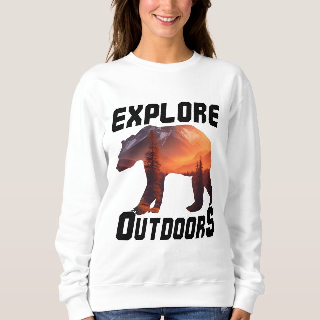 SWEATSHIRT EXPLORER LES PORTES EXTÉRIEURES (Devant)