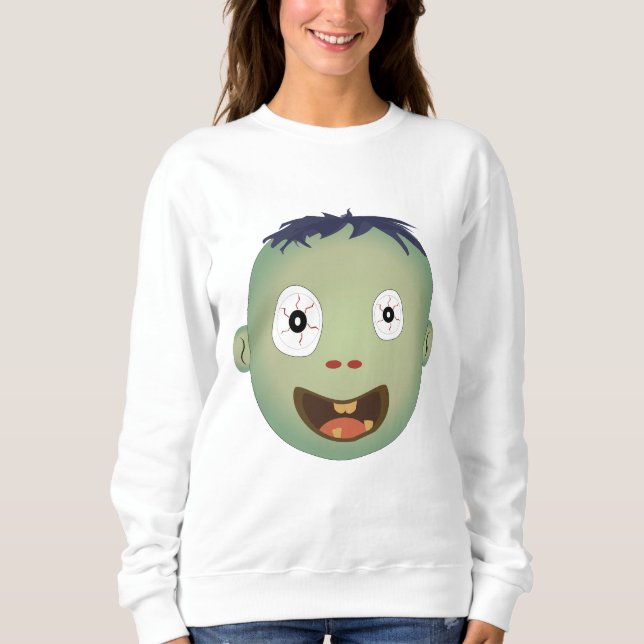 Sweatshirt Expressions de visage Zombie (Devant)