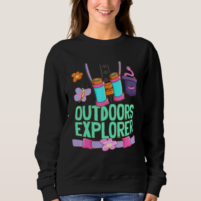 Sweatshirt Extérieur Explorer Zookeeper Bugs Fleurs Safari Gi (Devant)