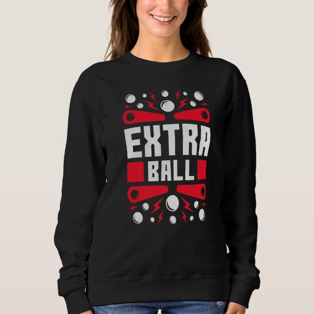 Sweatshirt Extra Ball Pinball 80s Retro Jeu (Devant)