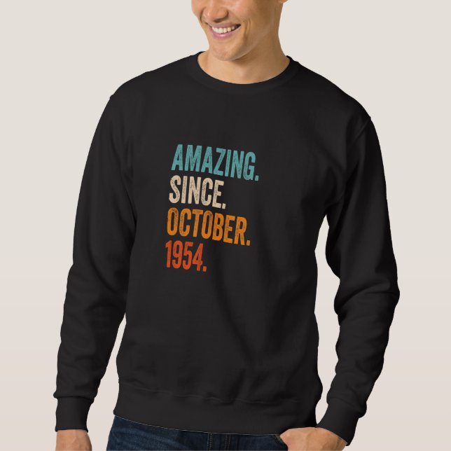 Sweatshirt Extraordinaire depuis octobre 1954 68e Anniversair (Devant)