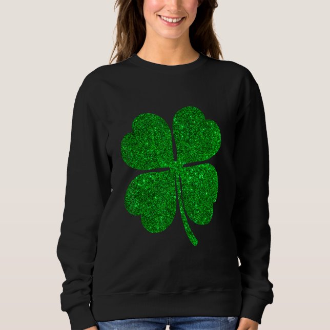 Sweatshirt Extraordinaire St Patrick's Day Irlandais Giltter  (Devant)