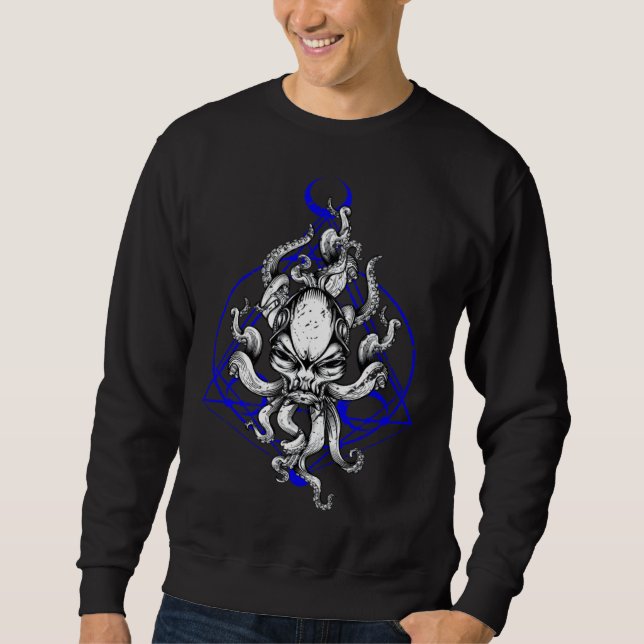 Sweatshirt Extraterrestrial Life Octopode Organism Men Women  (Devant)