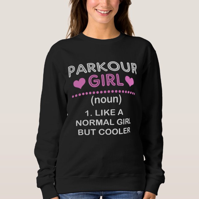 Sweatshirt Extreme Sports Free Runner Girls Parkour Women (Devant)