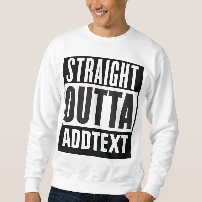 Sweatshirt Extrémité droite ajoutez votre texte (Devant)