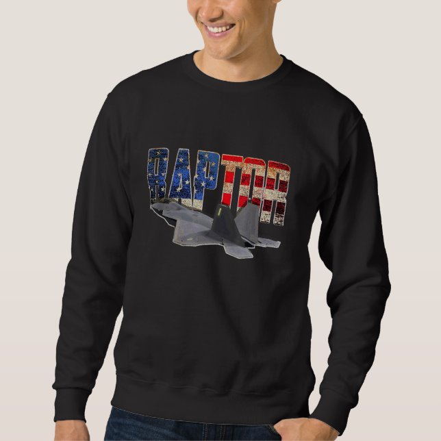 Sweatshirt F 22 F22 Avion d'avion de chasse à réaction de rap (Devant)