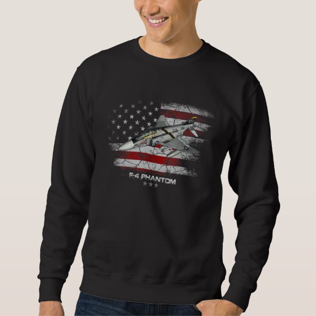 Sweatshirt F-4 Phantom Avion de chasse Jet Pilote Vétérinaire (Devant)