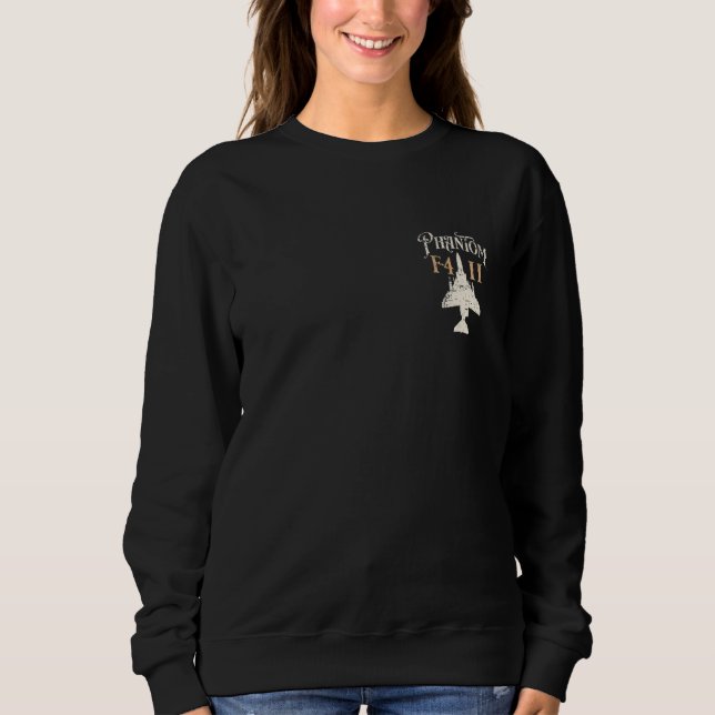 Sweatshirt F-4 Phantom II Avion de combat militaire désorgani (Devant)
