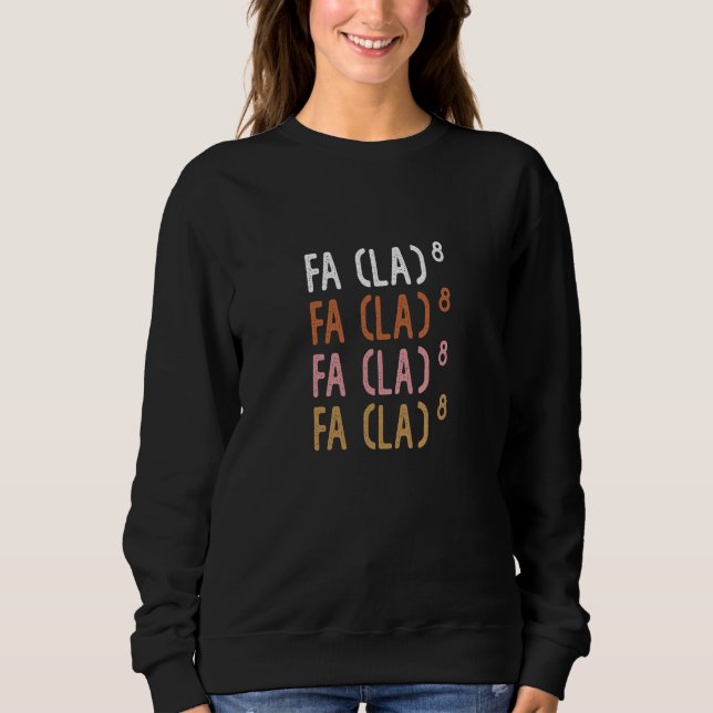 Sweatshirt FA (LA)8 Drôle de maths ringardes (Devant)