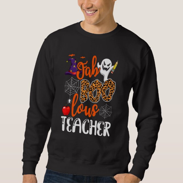 Sweatshirt Faboolous Enseignant École Éffrayant Fantôme Ensei (Devant)