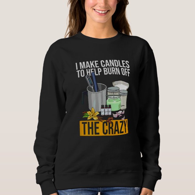 Sweatshirt Fabrication de bougies pour un fabricant de bougie (Devant)