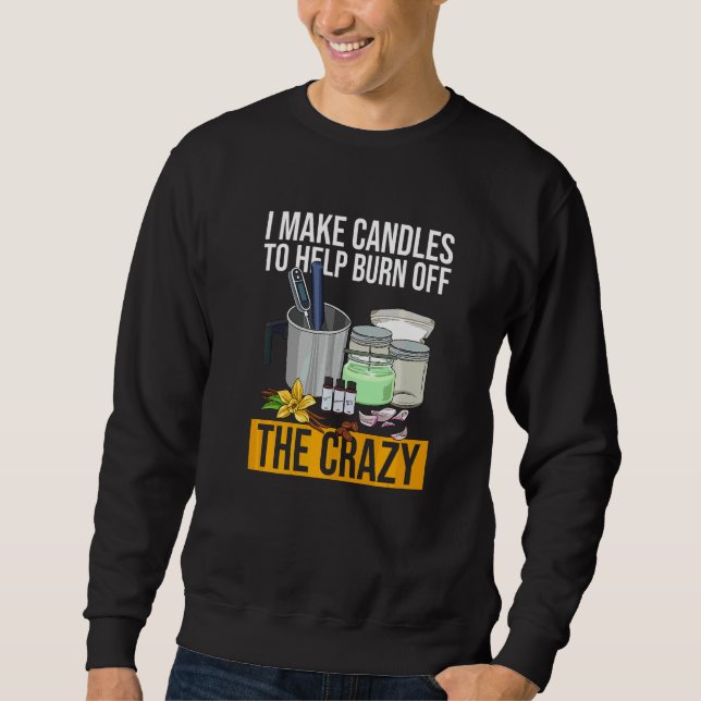 Sweatshirt Fabrication de bougies pour un fabricant de bougie (Devant)