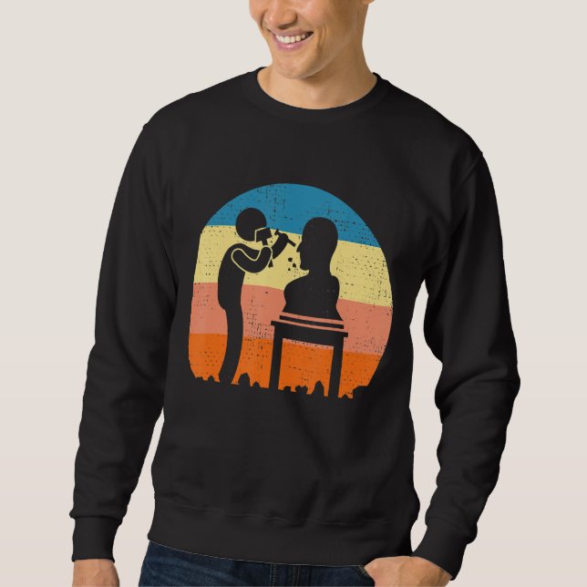 Sweatshirt Fabrication de sculptures en bois Sculpteur (Devant)