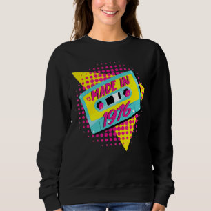 Sweatshirt Fabriqué En 1976 46e anniversaire 80s 90s 1990s 19