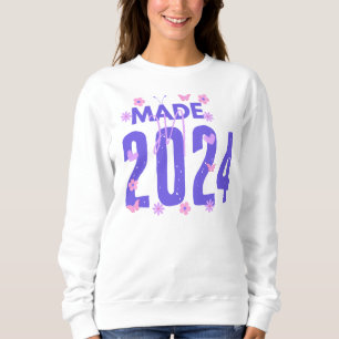 Sweatshirt Fabriqué En Année Âge Personnalisé Anniversaire Po