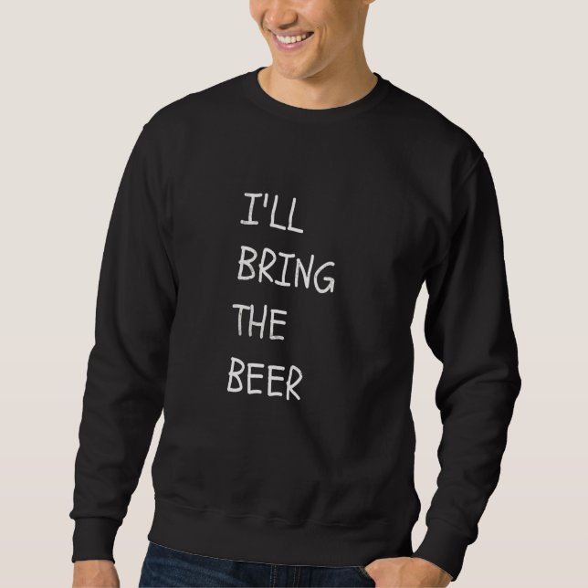 Sweatshirt Fâché Je vais apporter la fête de beuverie (Devant)