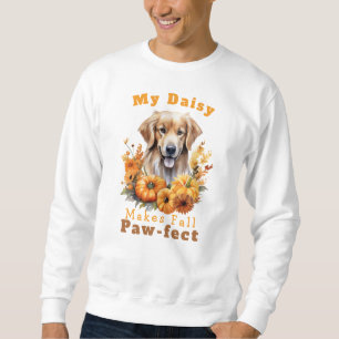 Sweatshirt Facile à personnaliser Paw-Fect Feu Automne Chien