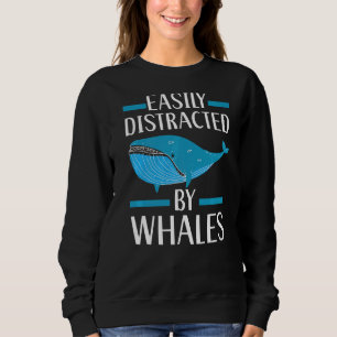 Sweatshirt Facilement Distrait Par Baleines Mammifères Marins