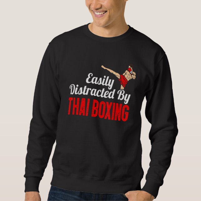 Sweatshirt Facilement Distrait Par Boxer De Boxe De Boxe De B (Devant)