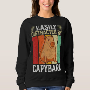 Sweatshirt Facilement Distrait Par Capybara Animal Rodent
