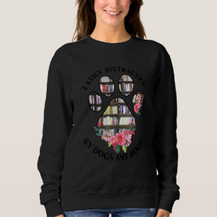 Sweatshirt Facilement Distrait Par Chiens Et Livres Livre Ani