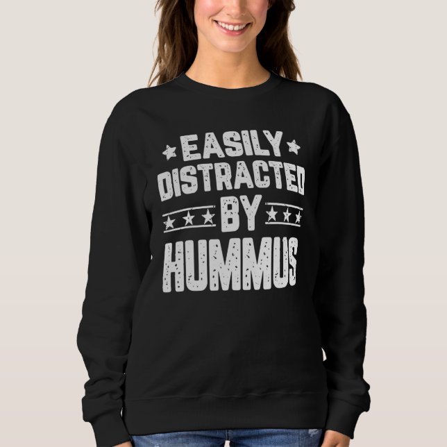 Sweatshirt Facilement Distrait Par Houmous  Houmous (Devant)