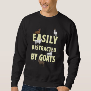 Sweatshirt Facilement Distrait Par La Chèvre