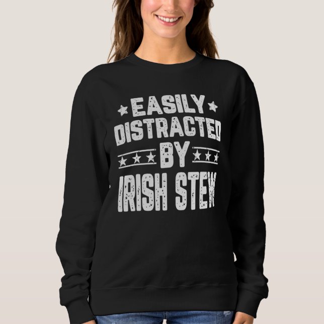 Sweatshirt Facilement Distrait Par La Stew Food Irlandaise (Devant)