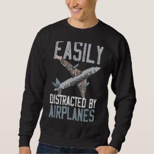 Sweatshirt Facilement Distrait Par Les Avions