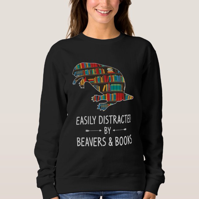 Sweatshirt Facilement Distrait Par Les Castors & Livres Roden (Devant)