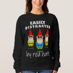 Sweatshirt Facilement distrait par les chapeaux rouges Jardin