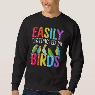 Sweatshirt Facilement Distrait Par Les Oiseaux Oiseau