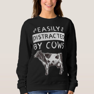 Sweatshirt Facilement Distrait Par Vaches Farm Boy Amp Farm G