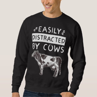 Sweatshirt Facilement Distrait Par Vaches Farm Boy Amp Farm G