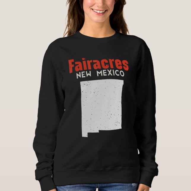 Sweatshirt Fairacres USA State America Travel New Mexican New (Devant)
